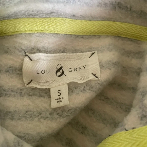 Lou & Grey Stripe Balloon Sleeves Hoodie size S - Picture 12 of 14